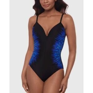 Miraclesuit Women's Temptress One Piece‎ Swimsuit Paka Mayan Size 16 Shaping